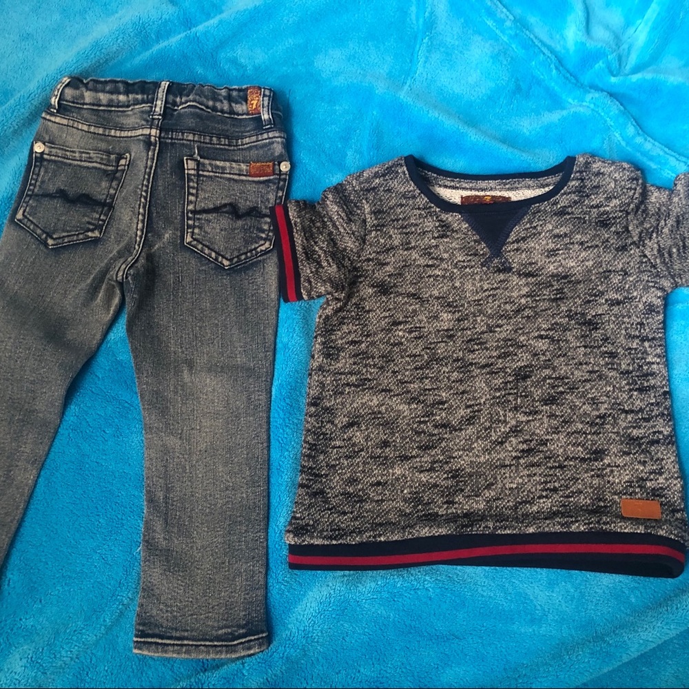 Authentic 7 of All Mankind Outfit. 2T